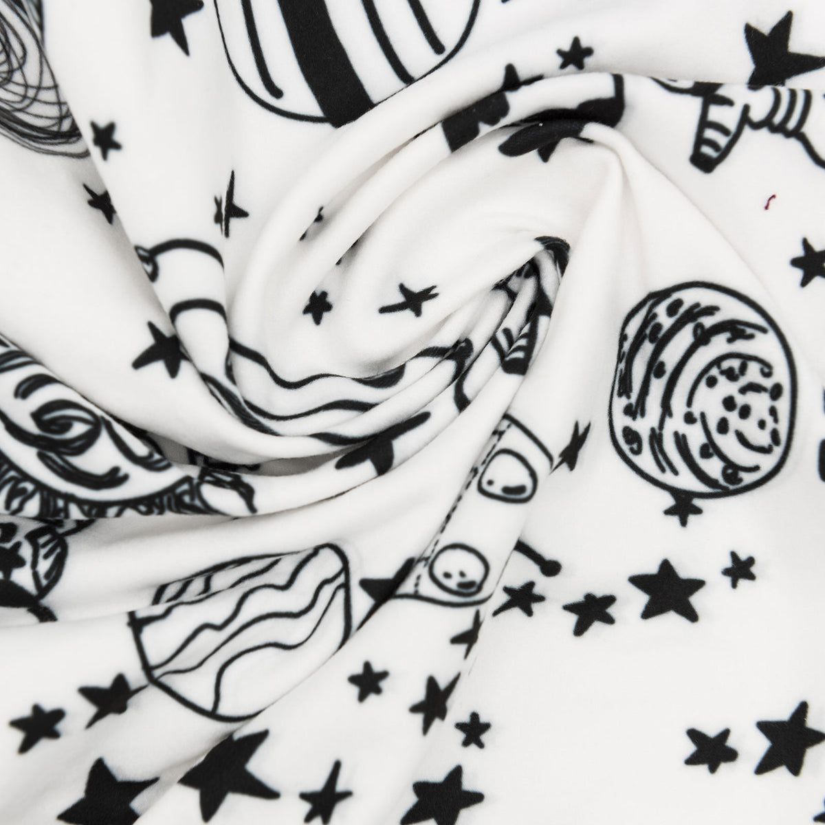 Spaceship Print Fabric - Space Patterns | Fabrics online – Couture et ...