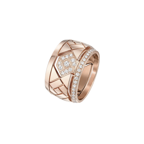 HRH Joaillerie - Anello in oro rosa e diamanti Grafik