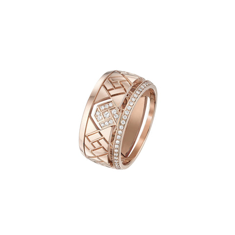 HRH Joaillerie - Grafik rose gold and diamond ring