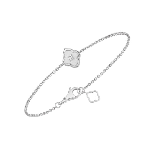 Luce - 1 Diamond White Gold Bracelet