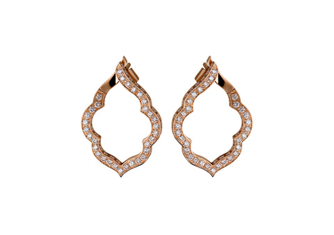 Aura - Rose Gold Diamond Earrings