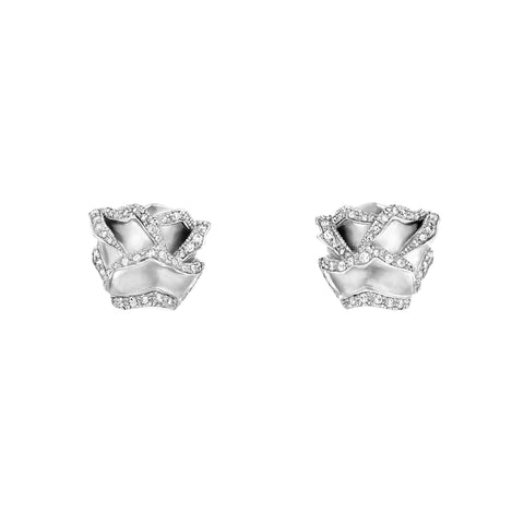 HRH Joaillerie - White gold and diamond earrings