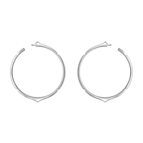 Jewelry Trends - The Aura Earrings in White Gold