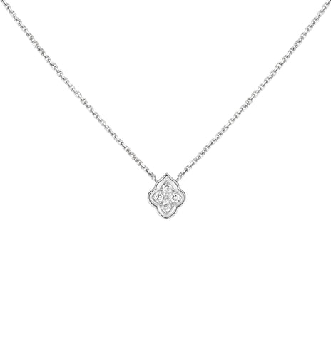 HRH - The Luce White Gold 1-Diamond Necklace