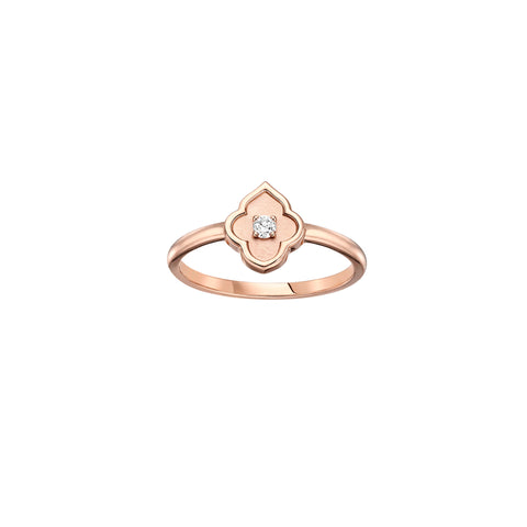 Bague en or rose Luce