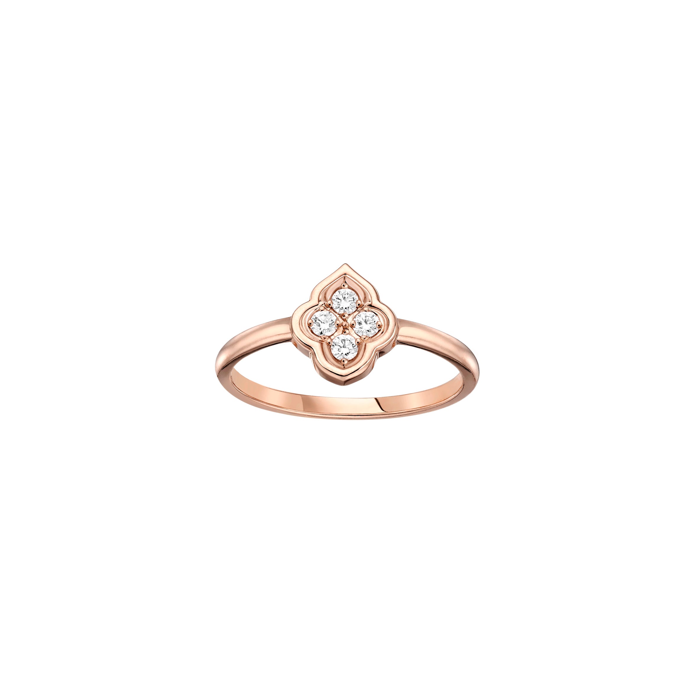 Rose Gold - The Luce 4-Diamond Ring