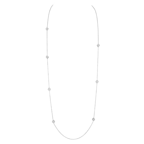 HRH Joaillerie white gold long necklace