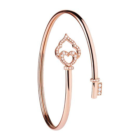 The Key - Rose Gold and Diamond Flex Bracelet 