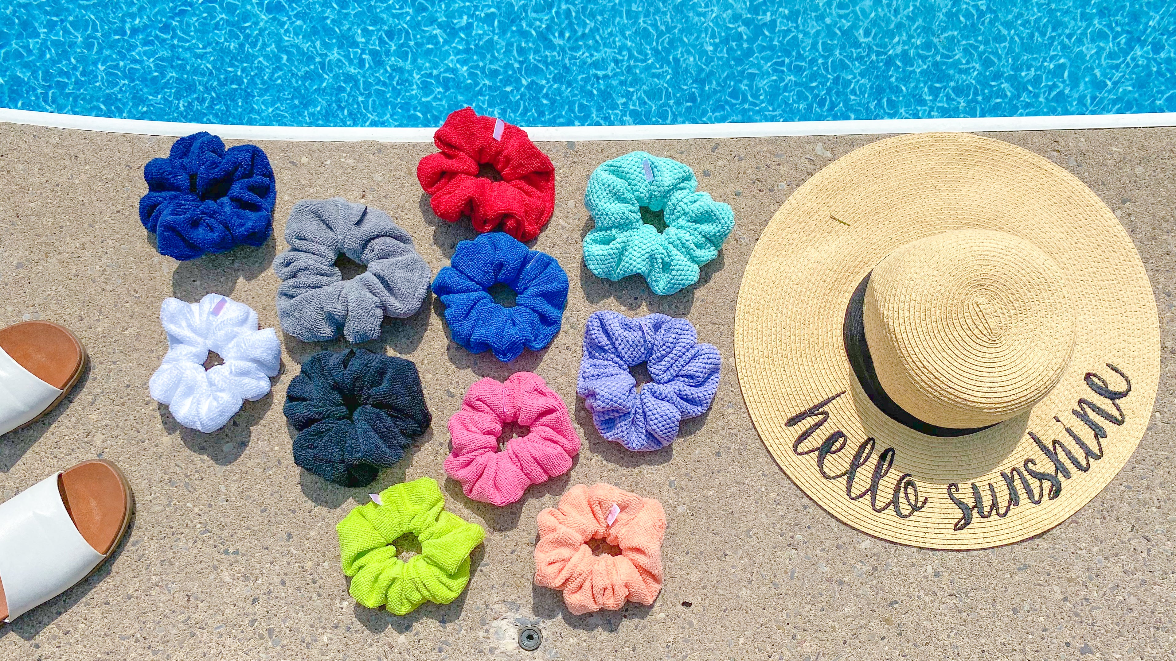Towel Scrunchies in 11 Different Colours