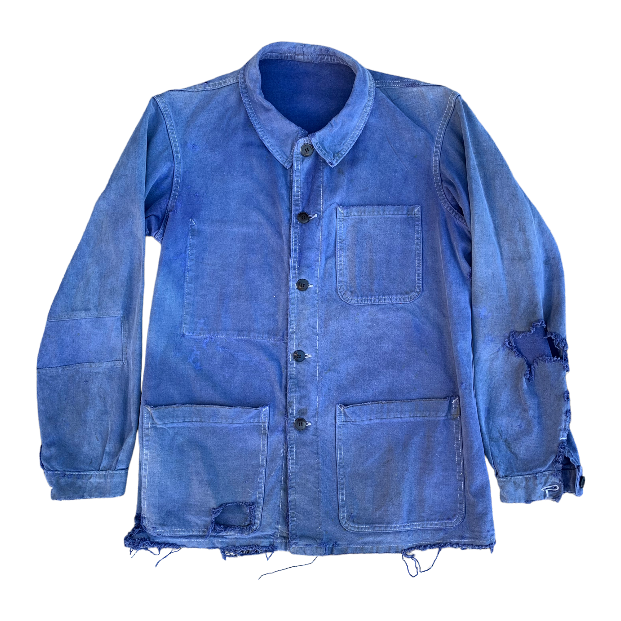 1950s Sashiko Repaired HBT Bleu De Travail French Chore Jacket