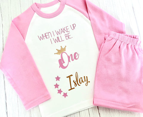 Personalised Birthday Pyjamas When I Wake Up Any Age Princess