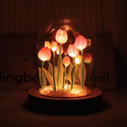 DIY Tulip Night Light Material Pack Handmade LED Lamp Decoration
