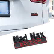 Mad Max Edition Stickers 3D Metal Car Emblems Side Fender Badge Cover