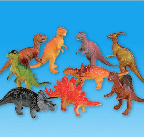 small plastic dinosaur figures