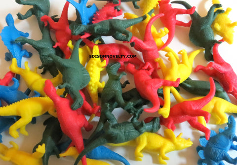 small plastic dinosaur figures