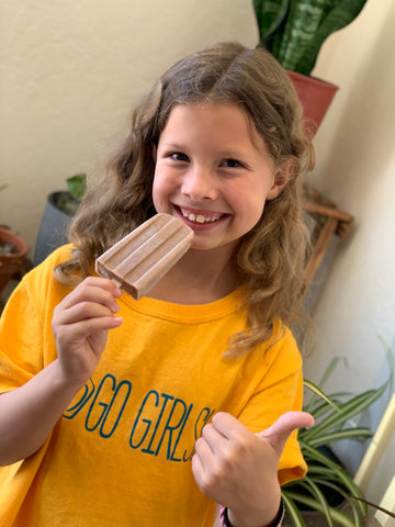 ava with popsicle