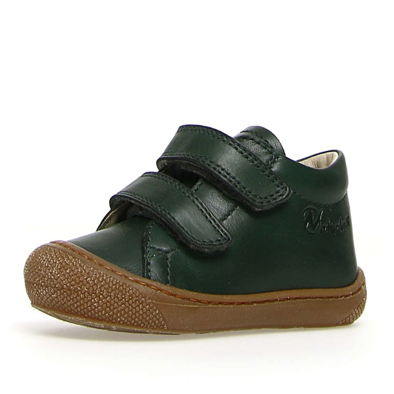 Naturino Cocoon VL - First Steps Shoes in Nappa Leather - Dark Green