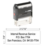 IRS Return Address Stamp 8 | ExcelMark