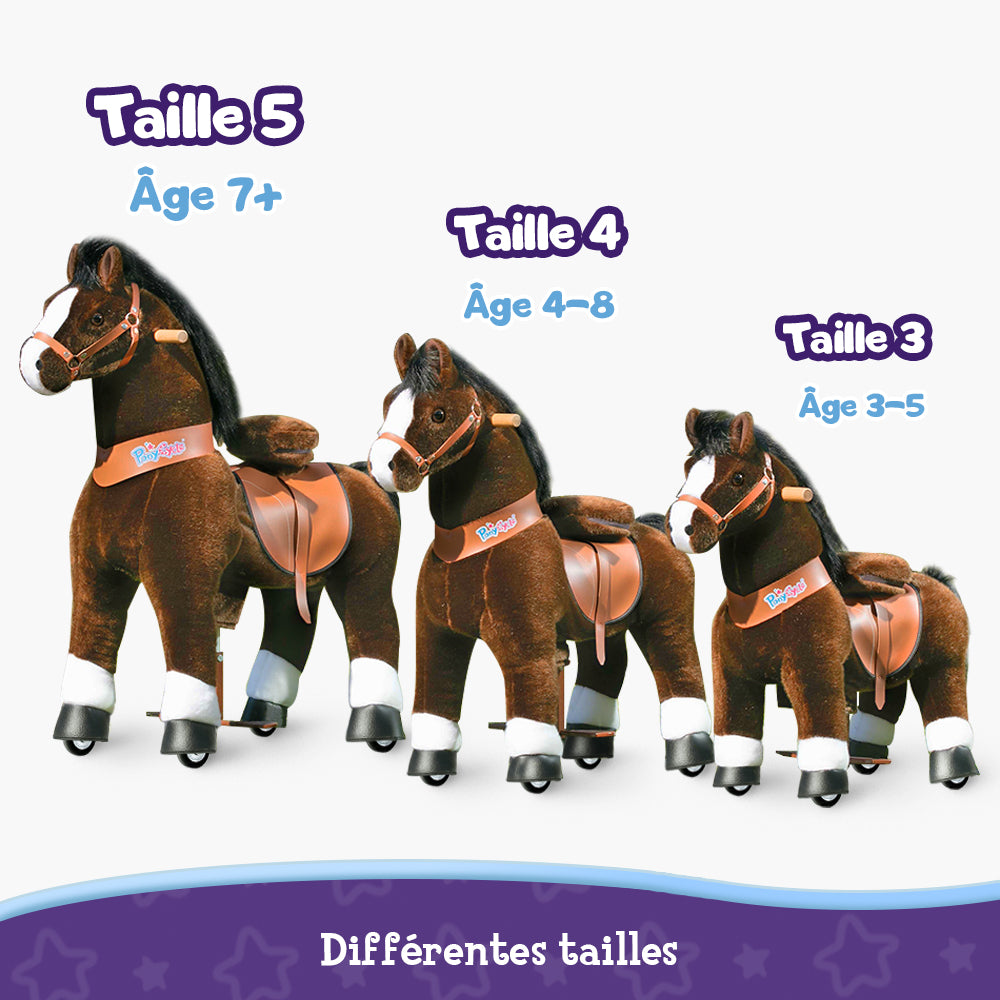 Jouet cheval à cheval 3 à 5 ans Chocolat