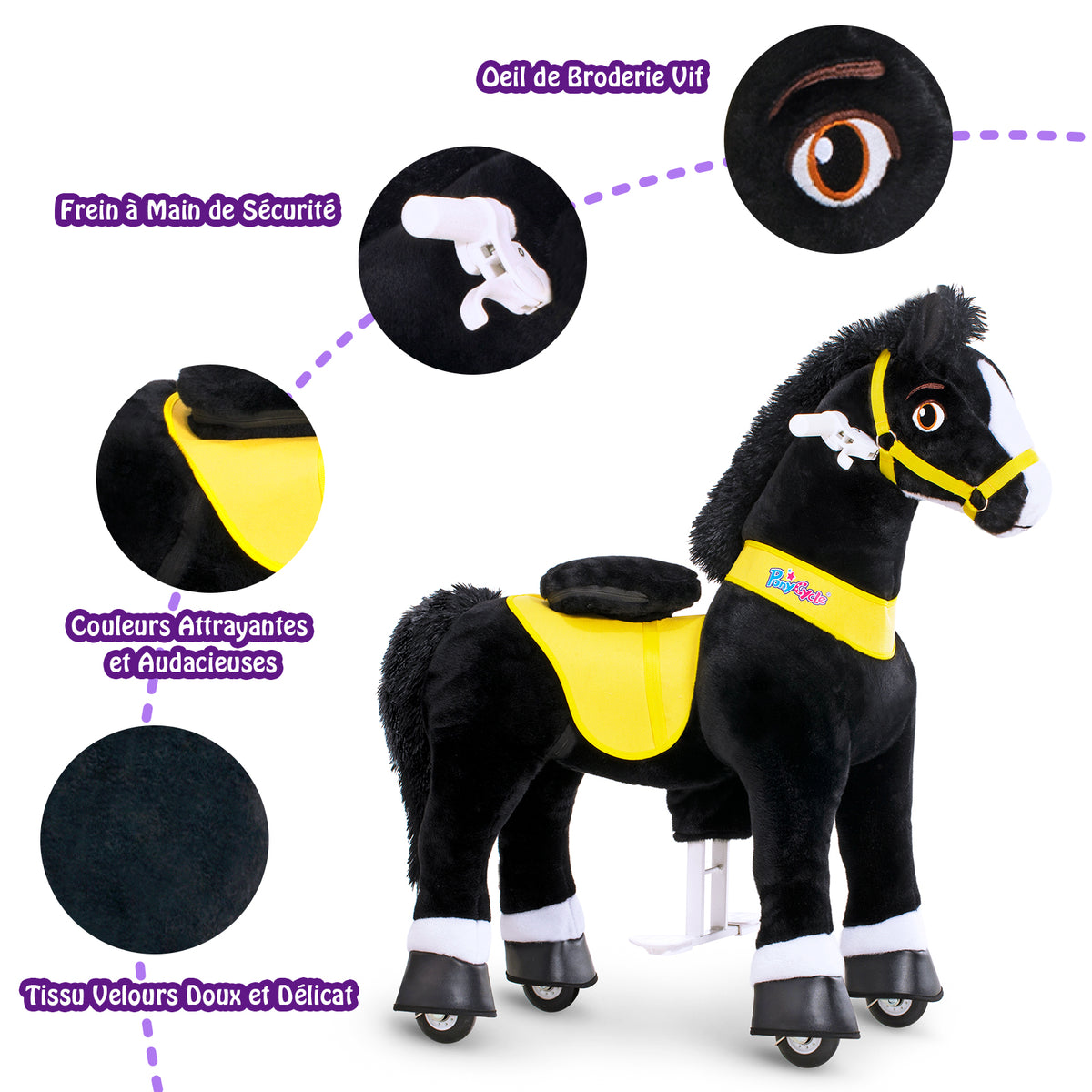 Achat Peluche Cheval Noir, Meilleur Prix