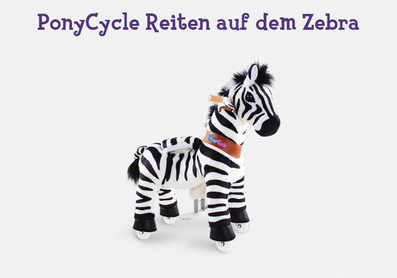PonyCycle Reiten auf dem Zebra