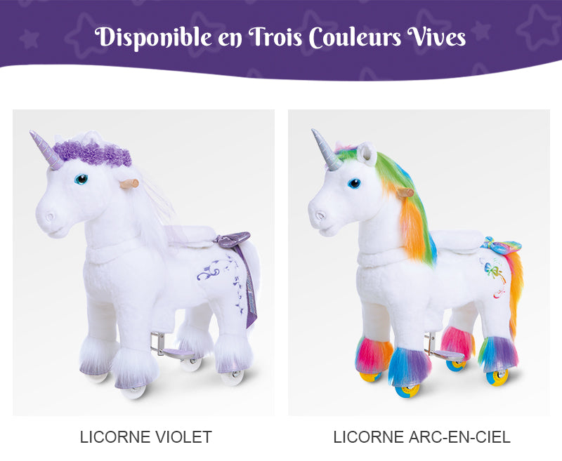 Modèle X Peluche Licorne Jouet - Licorne Violette