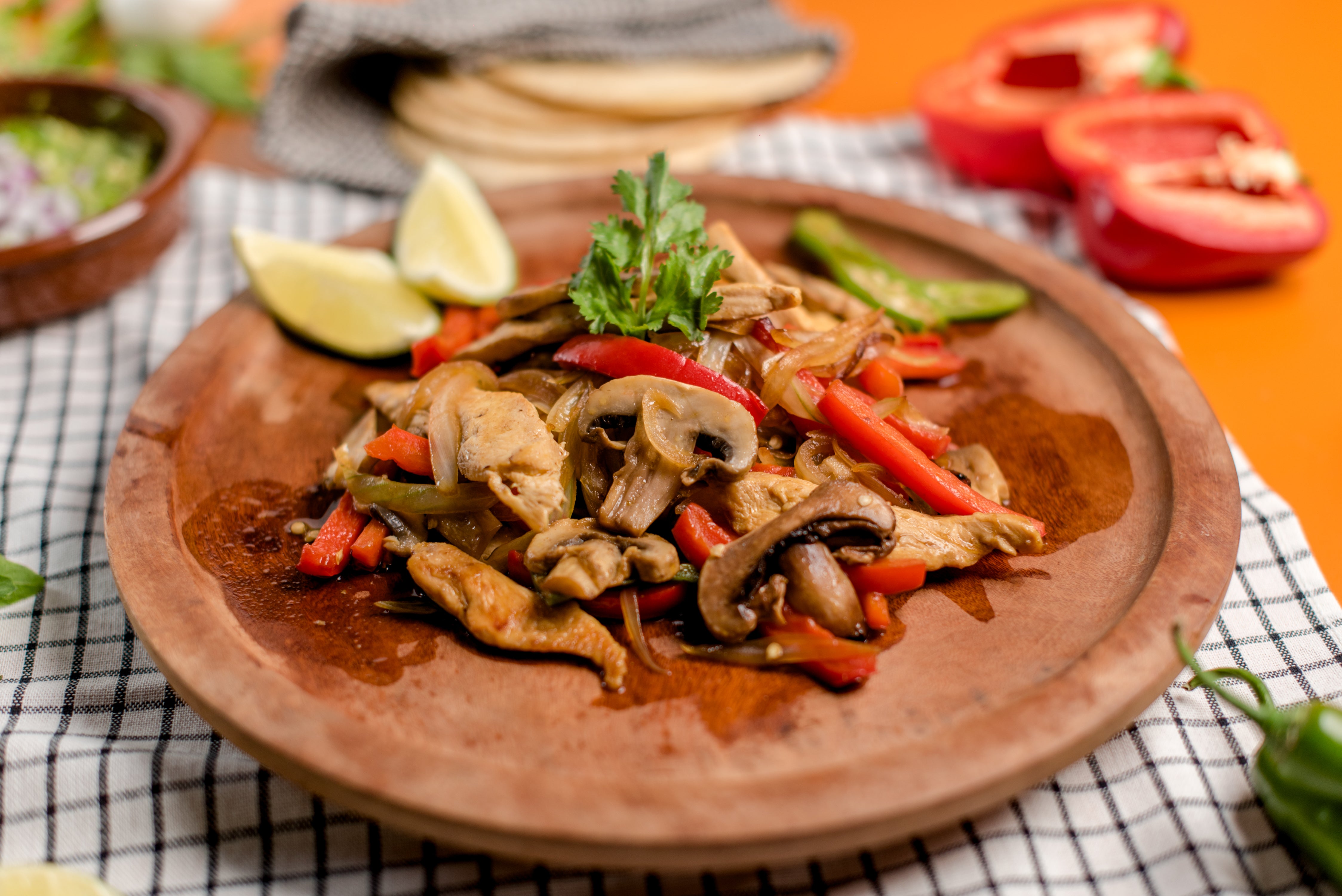 Fajitas de pollo con Champiñones – Monte Blanco MX