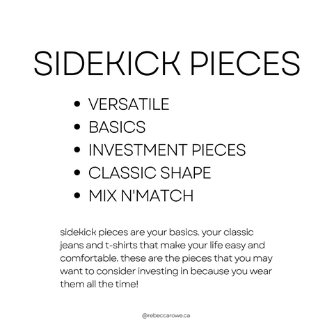 sidekick pieces in your wardrobe