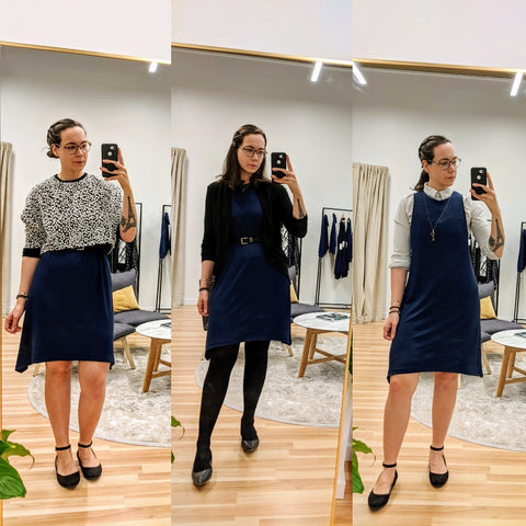 one dress styled three ways