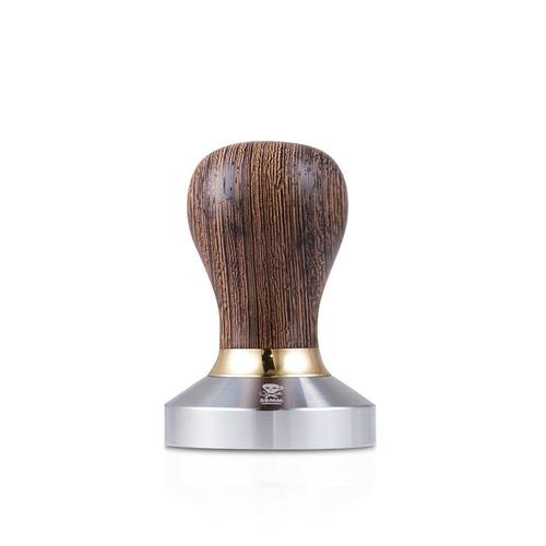 ESPRESSO TAMPER IN WALNUT WOOD WITH 58mm S.STEEL CONVEX BASE