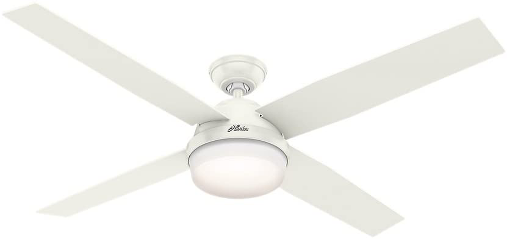 Hunter Dempsey Indoor Low Profile Ceiling Fan With Led Light And Remot Tiosampe