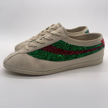 Load image into Gallery viewer, Gucci White Glitter Sneaker