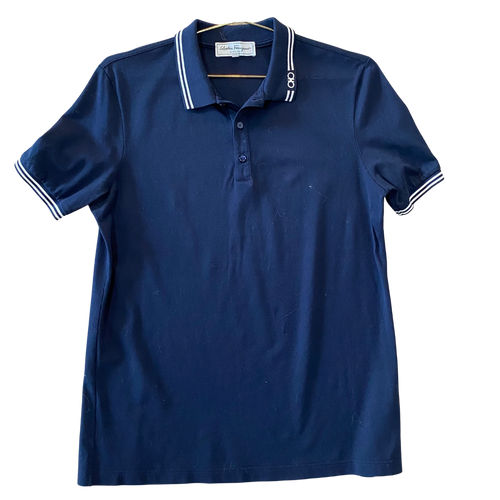 Gucci Navy Blue Polo Shirt – RCR Luxury Boutique