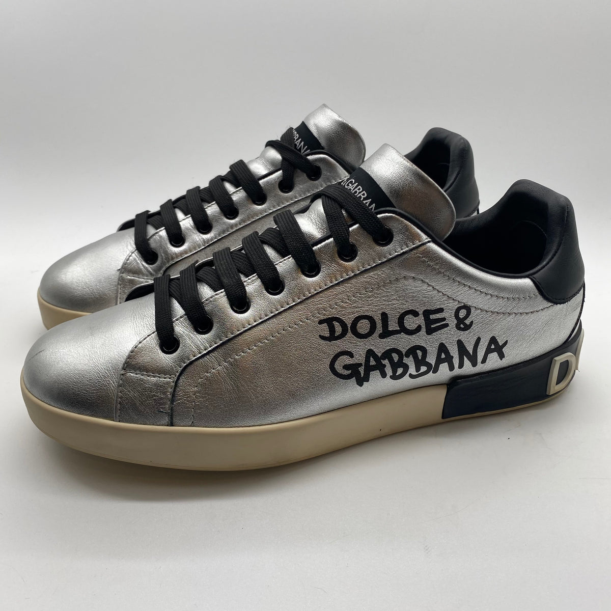 Dolce & Gabbana Black/Silver Sneaker – RCR Luxury Boutique