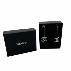 Chanel Crystal/Pearl Earrings