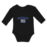 Long Sleeve Bodysuit Baby Flag of Uruguay Usa Boy & Girl Clothes Cotton - Cute Rascals