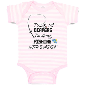  Toddler T-Shirt Mom Pack My Diapers I'm Going Fishing with Mom  and Fish with Fishing Net Cotton Fish Boy & Girl Clothes Diapers Baby Funny  Tee Lavender Design Only 6 Months