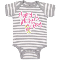 Baby Clothes Happy Mother's Day Baby Bodysuits Boy & Girl Newborn Clothes Cotton