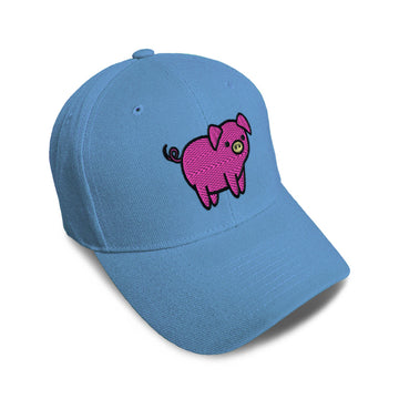 Cute Rascals® Kids Baseball Hat Pink Piggy Embroidery