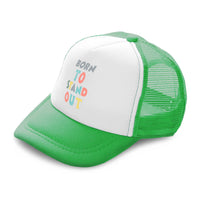 Kids Trucker Hats Born to Stand out Boys Hats & Girls Hats Baseball Cap Cotton - Cute Rascals