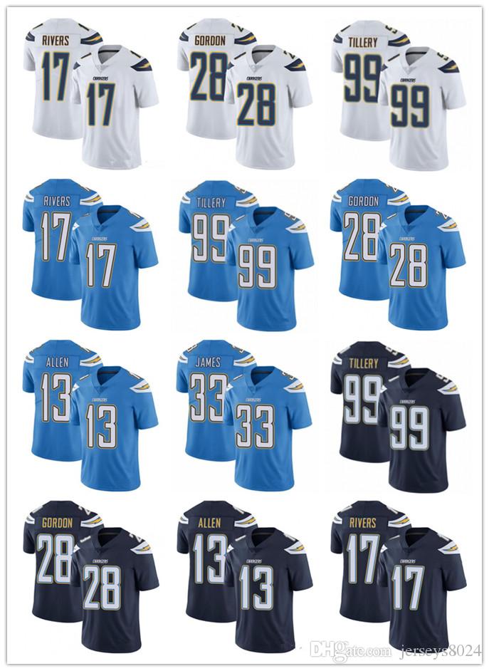 chargers away jersey