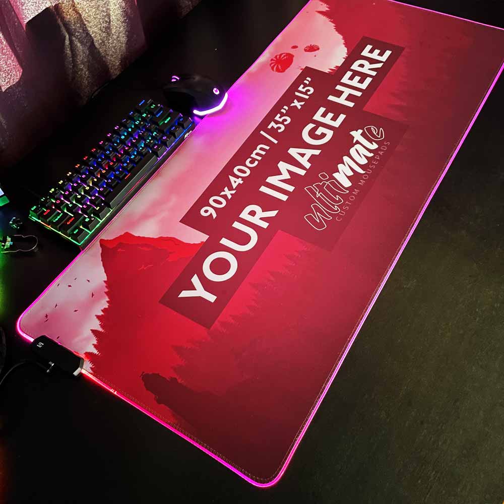 Print Your Image Xxl Mega Custom Rgb Gaming Mouse Pad 90x40cm Ultimate Custom Gaming Mouse