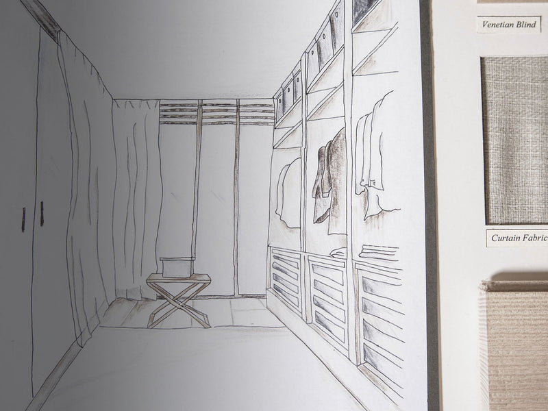 One Point Perspective Drawings William Woods Interior Design