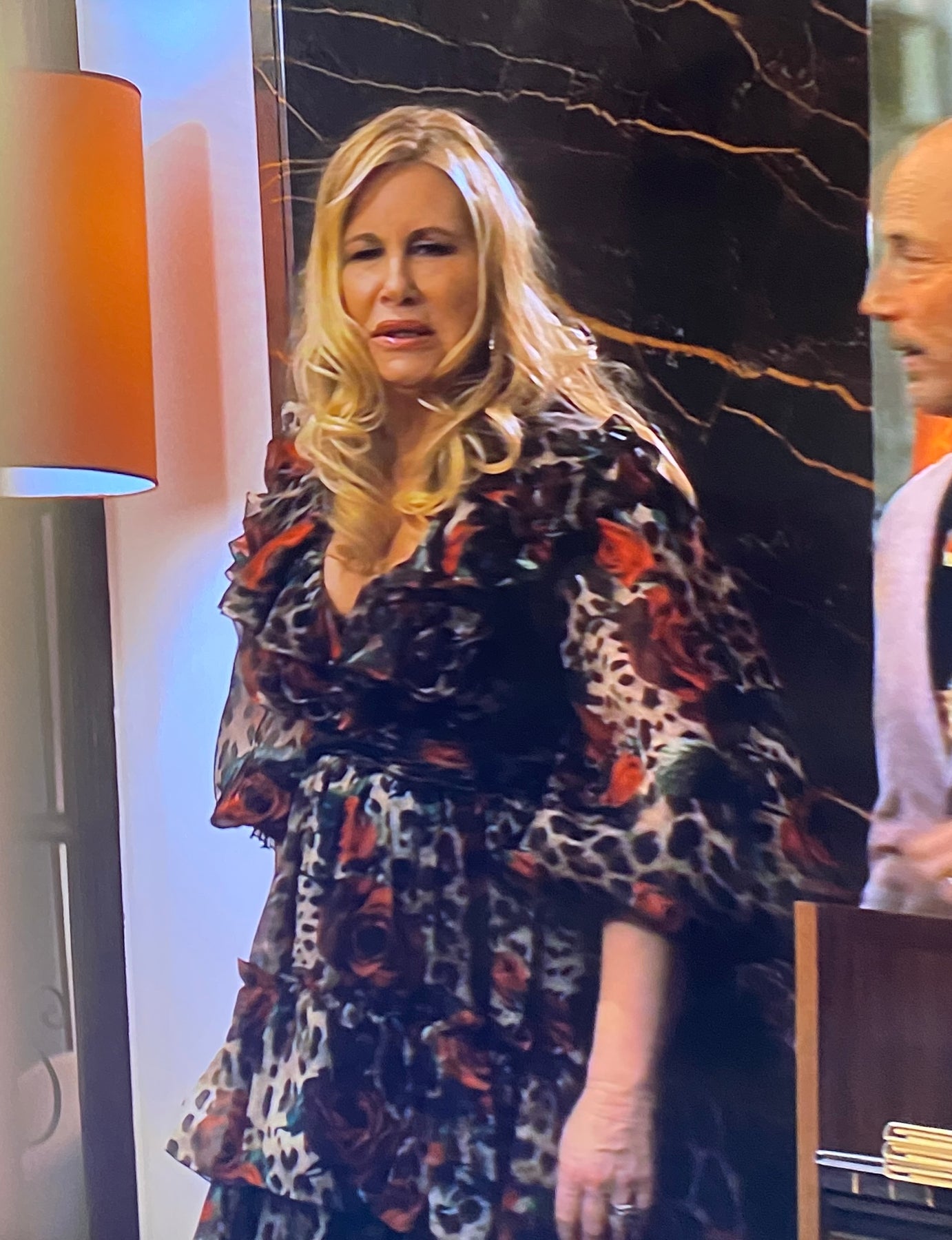 Valentino VLOGO Shoulder Bag worn by Tanya McQuoid (Jennifer Coolidge) as  seen in The White Lotus (S02E01)