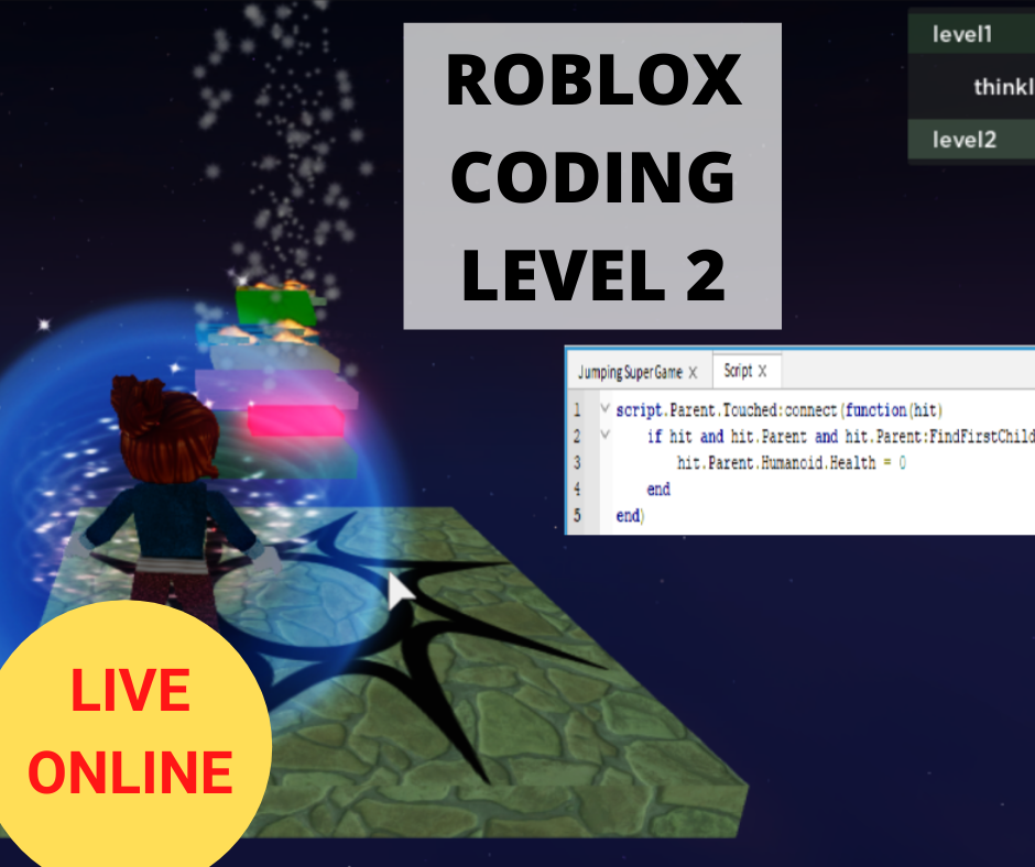 Online Roblox Coding Level 2 Term 3 2021 Online Coding Class For K Thinklum - script viewer roblox