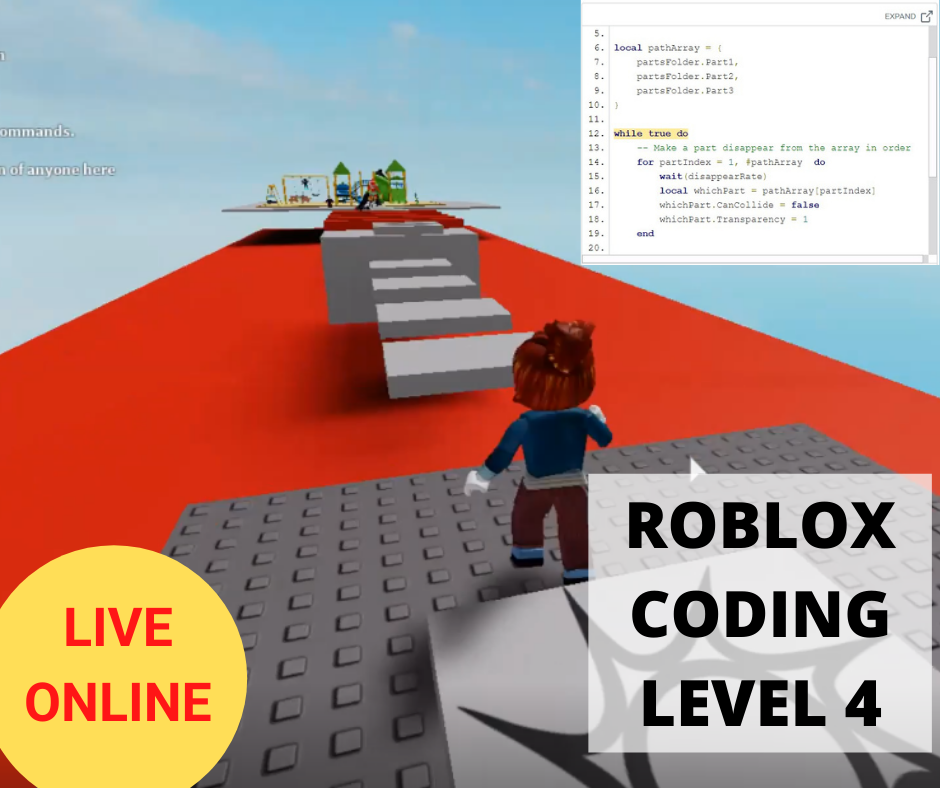 Online Roblox Coding Advanced Level Term 3 2021 Online Coding Clas Thinklum - roblox account viewer