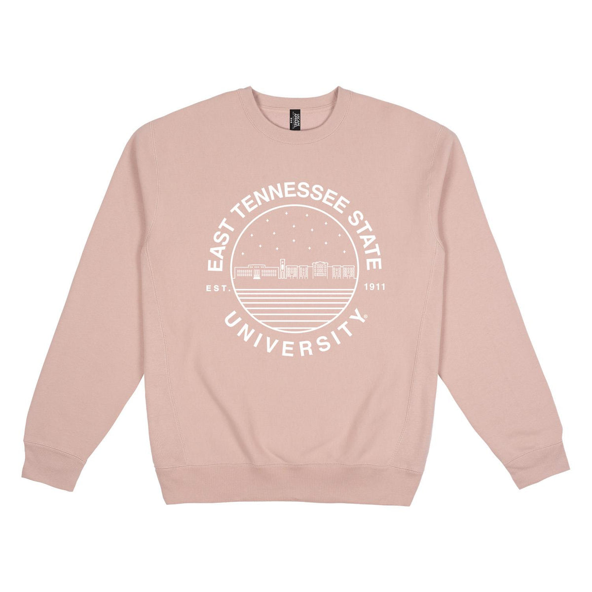 East Tennessee State University Dusty Pink Heavyweight Crewneck ...