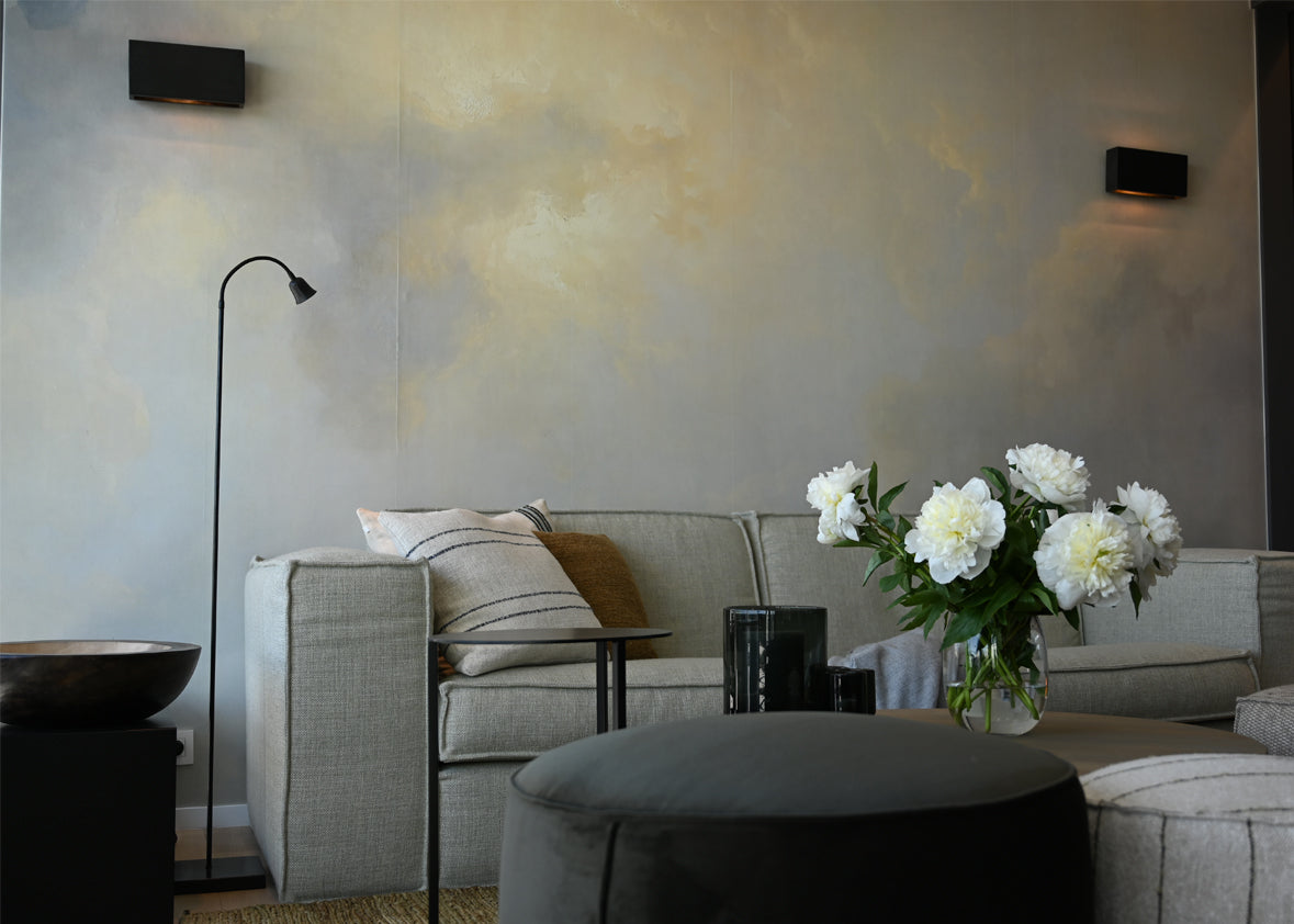 Authentage_Fleur floor lamp_Q-bri wall lighting_living room modern flat