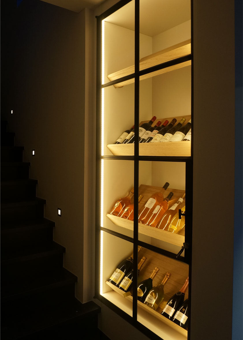 Authentage_integrated LED in wine cellar