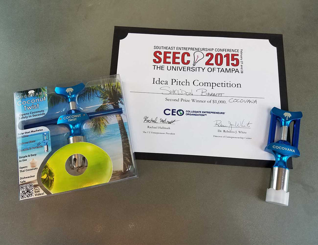 Cocovana UF 2015 SEEC Souteastern Entrepreneurial Conference University Tampa Florida Coconut Twist Winner Sheldon Barrett